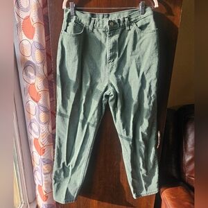 Vintage Dark Green Faded Glory Jeans